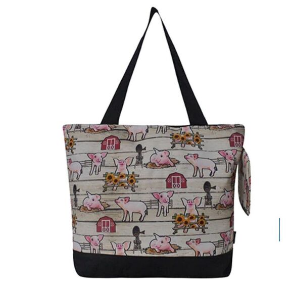 NGIL Country Farm Truck Canvas Tote Bag - Picture 3 of 6